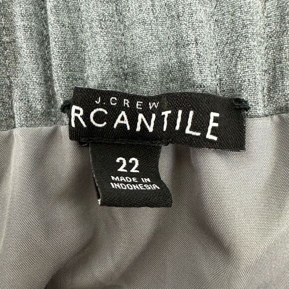 J. Crew Mercantile Womens Gray Sidewalk Skirt size 22 - Picture 3 of 8
